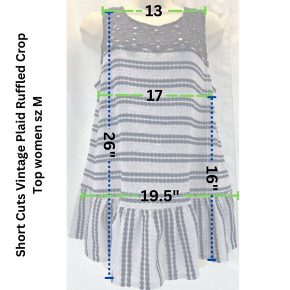 Free People Sleeveless Navy Lace & Stripe Print Zip Back Top women sz S - Picture 2 of 8